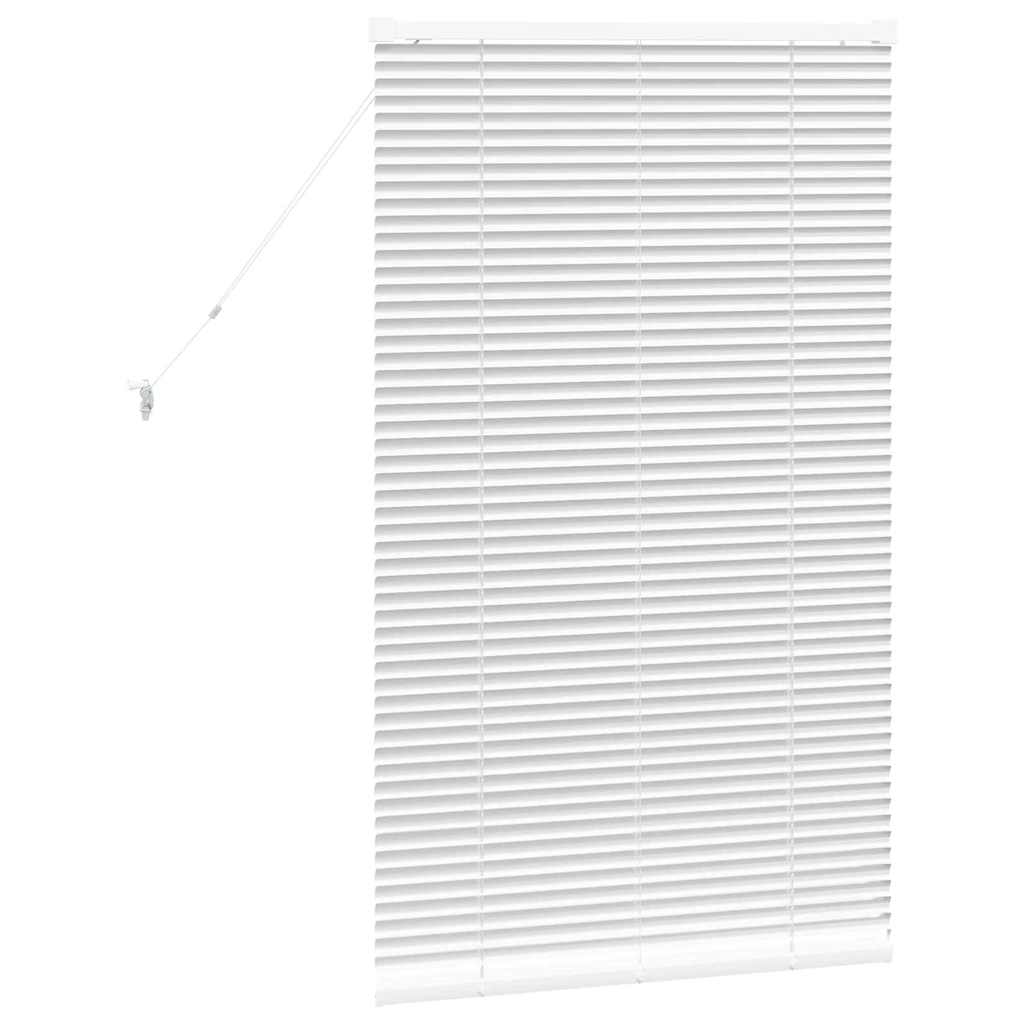 Jaluzea pentru Fereastră cu perdele Altele Manual Alb 80 x 130 cm Aluminiu GartenMobel Dekor