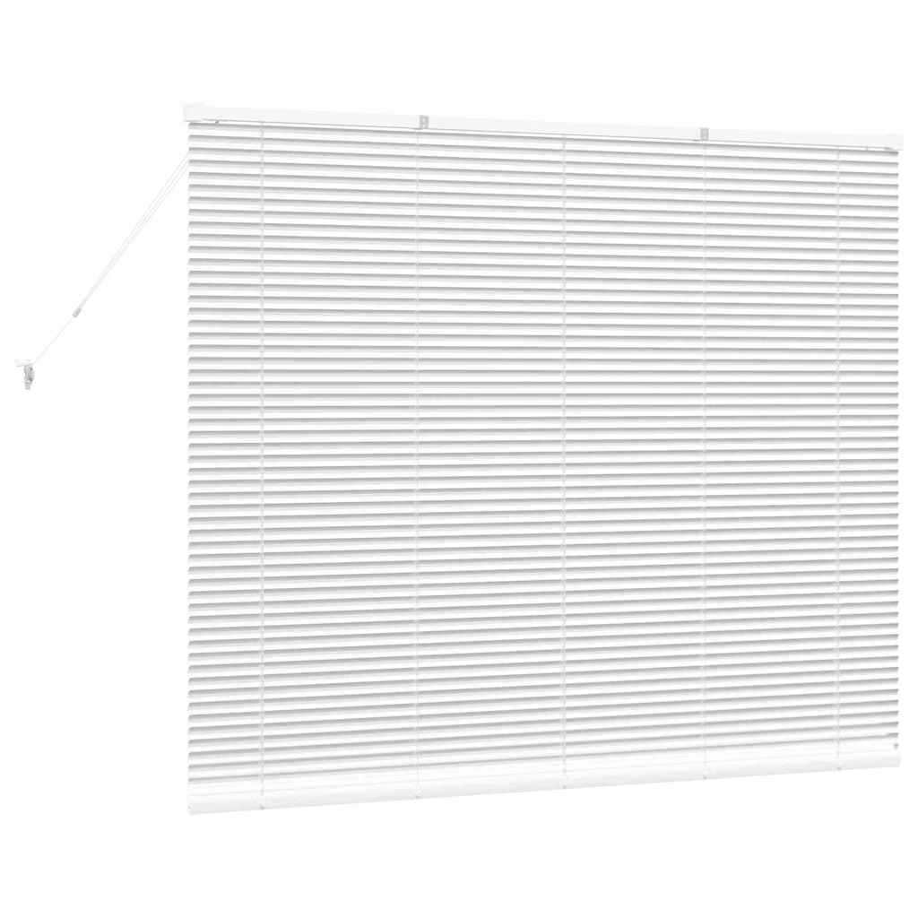 Jaluzea pentru Fereastră cu perdele Altele Manual Alb 80 x 130 cm Aluminiu GartenMobel Dekor