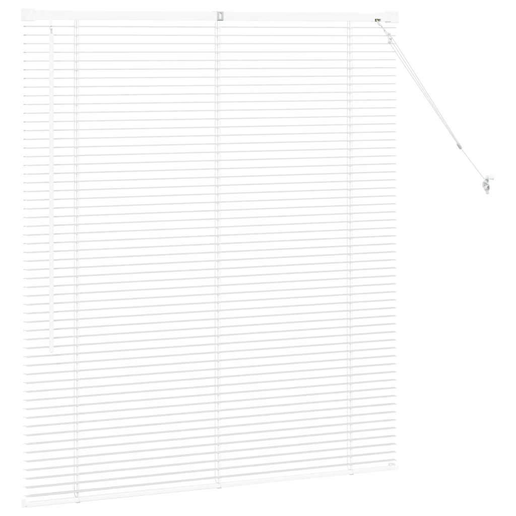Jaluzea pentru Fereastră cu perdele Altele Manual Alb 80 x 130 cm Aluminiu GartenMobel Dekor
