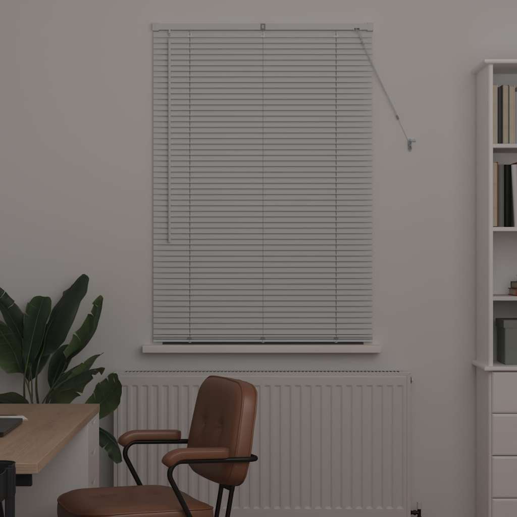Jaluzea pentru Fereastră cu perdele Altele Manual Alb 80 x 130 cm Aluminiu GartenMobel Dekor
