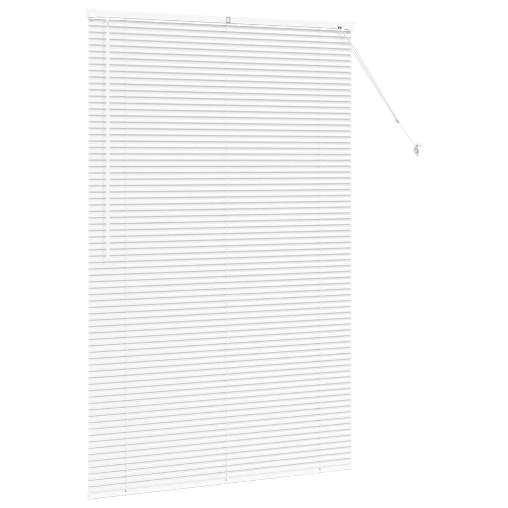 Jaluzea pentru Fereastră cu perdele Altele Manual Alb 80 x 130 cm Aluminiu GartenMobel Dekor