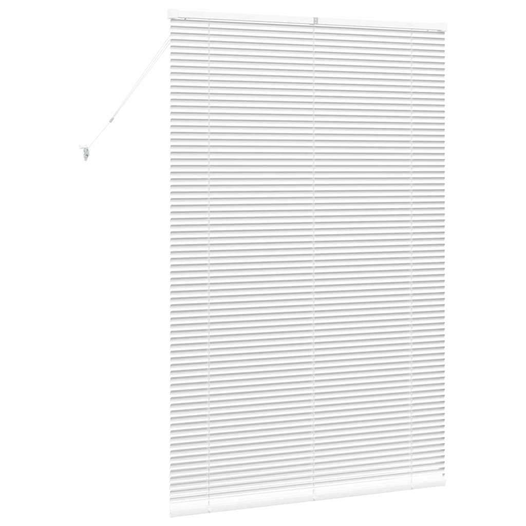 Jaluzea pentru Fereastră cu perdele Altele Manual Alb 80 x 130 cm Aluminiu GartenMobel Dekor