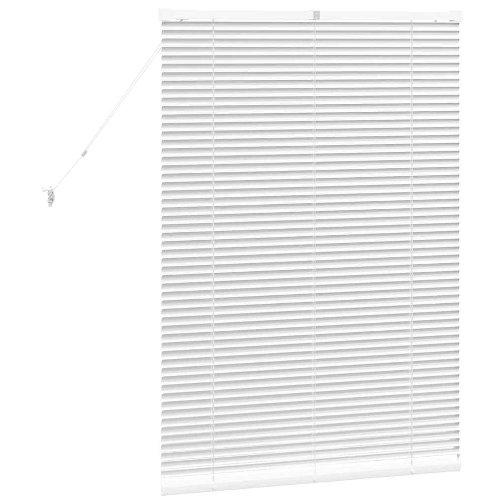 Jaluzea pentru Fereastră cu perdele Altele Manual Alb 80 x 130 cm Aluminiu GartenMobel Dekor
