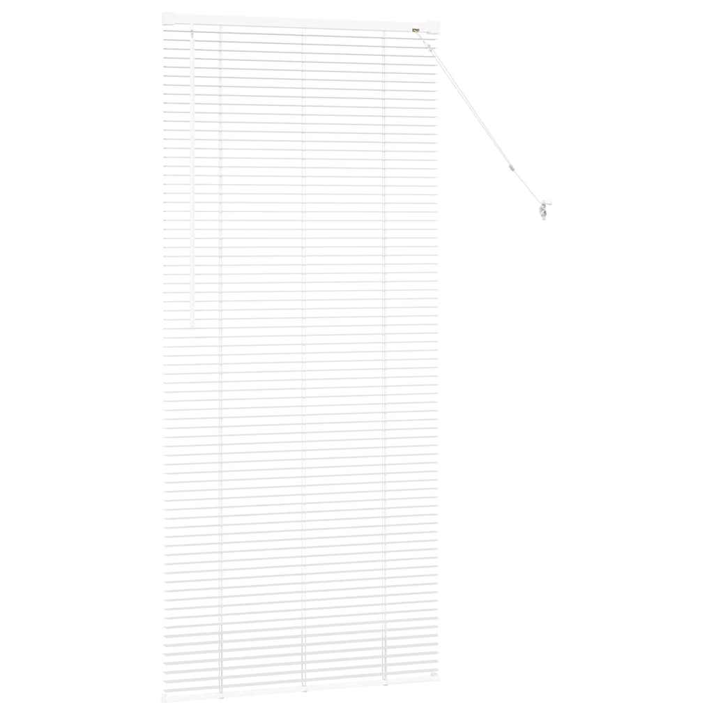 Jaluzea pentru Fereastră cu perdele Altele Manual Alb 80 x 130 cm Aluminiu GartenMobel Dekor