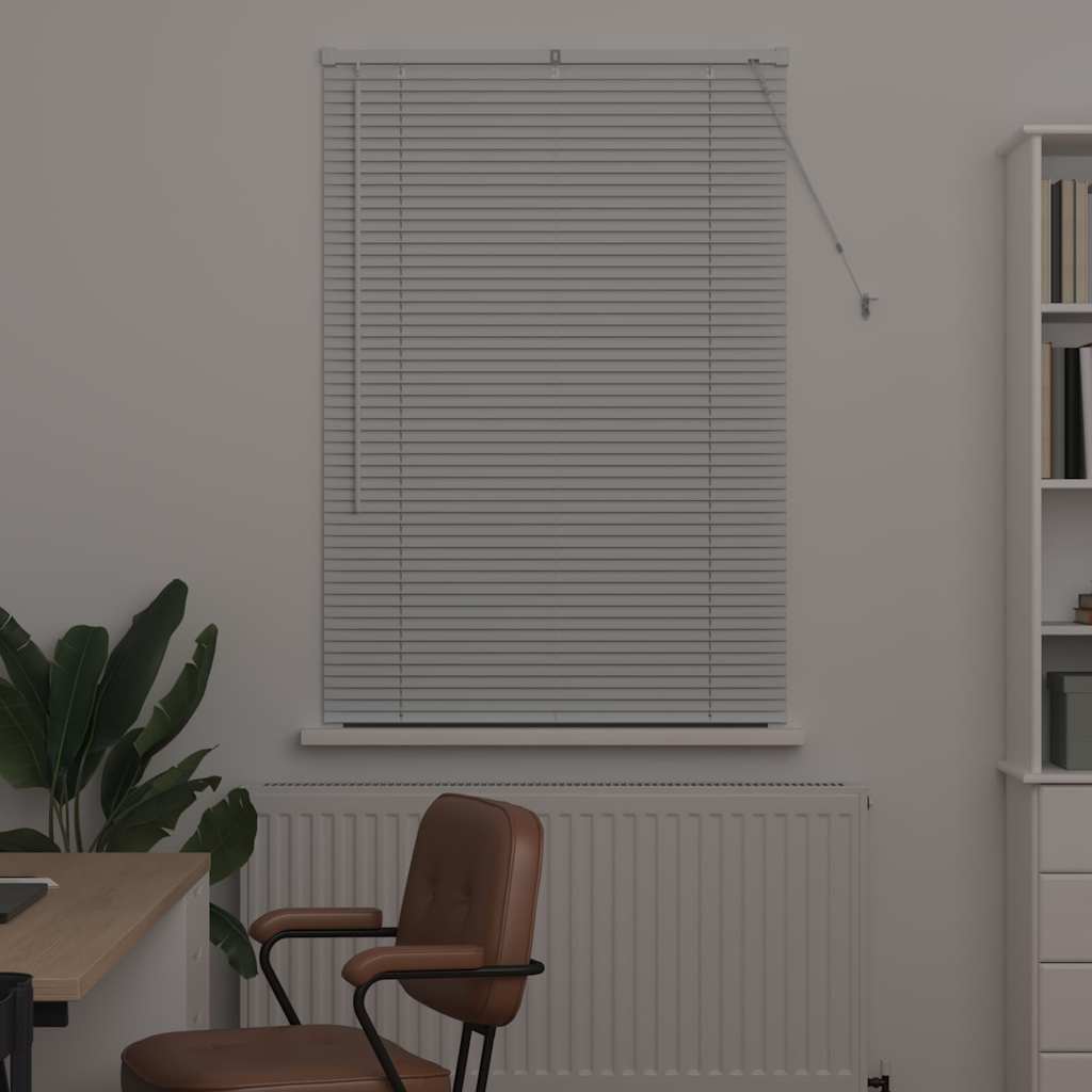 Jaluzea pentru Fereastră cu perdele Altele Manual Alb 80 x 130 cm Aluminiu GartenMobel Dekor