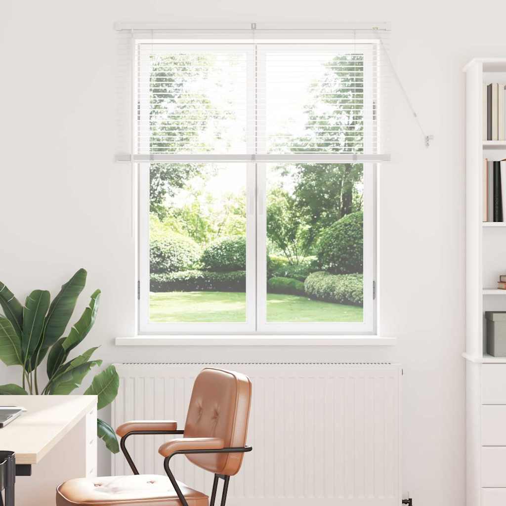 Jaluzea pentru Fereastră cu perdele Altele Manual Alb 80 x 130 cm Aluminiu GartenMobel Dekor