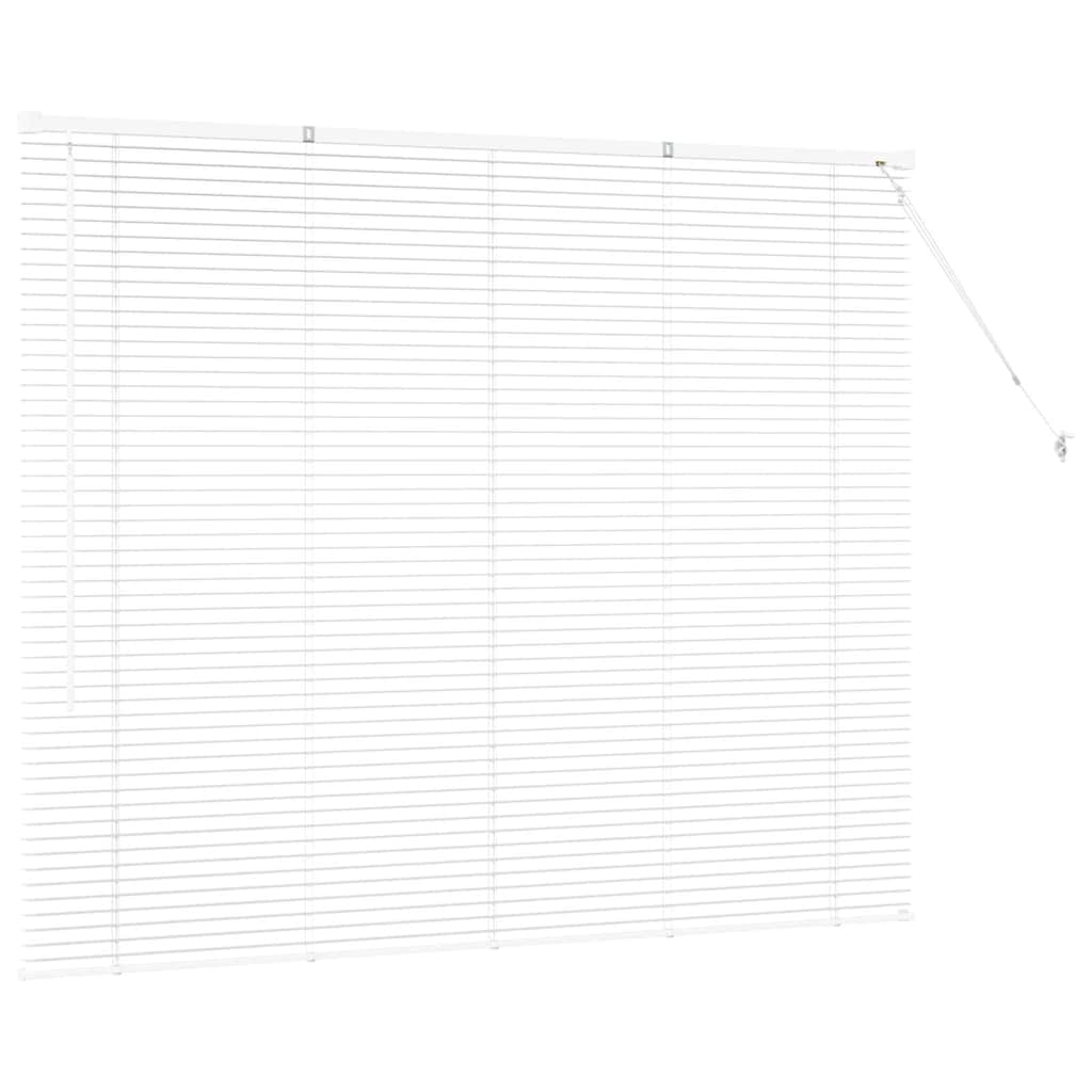 Jaluzea pentru Fereastră cu perdele Altele Manual Alb 80 x 130 cm Aluminiu GartenMobel Dekor