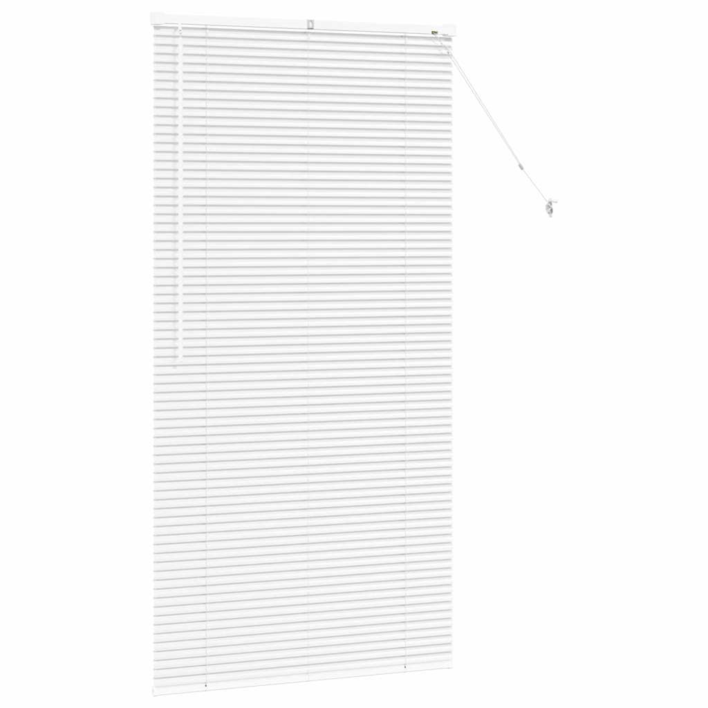 Jaluzea pentru Fereastră cu perdele Altele Manual Alb 80 x 130 cm Aluminiu GartenMobel Dekor