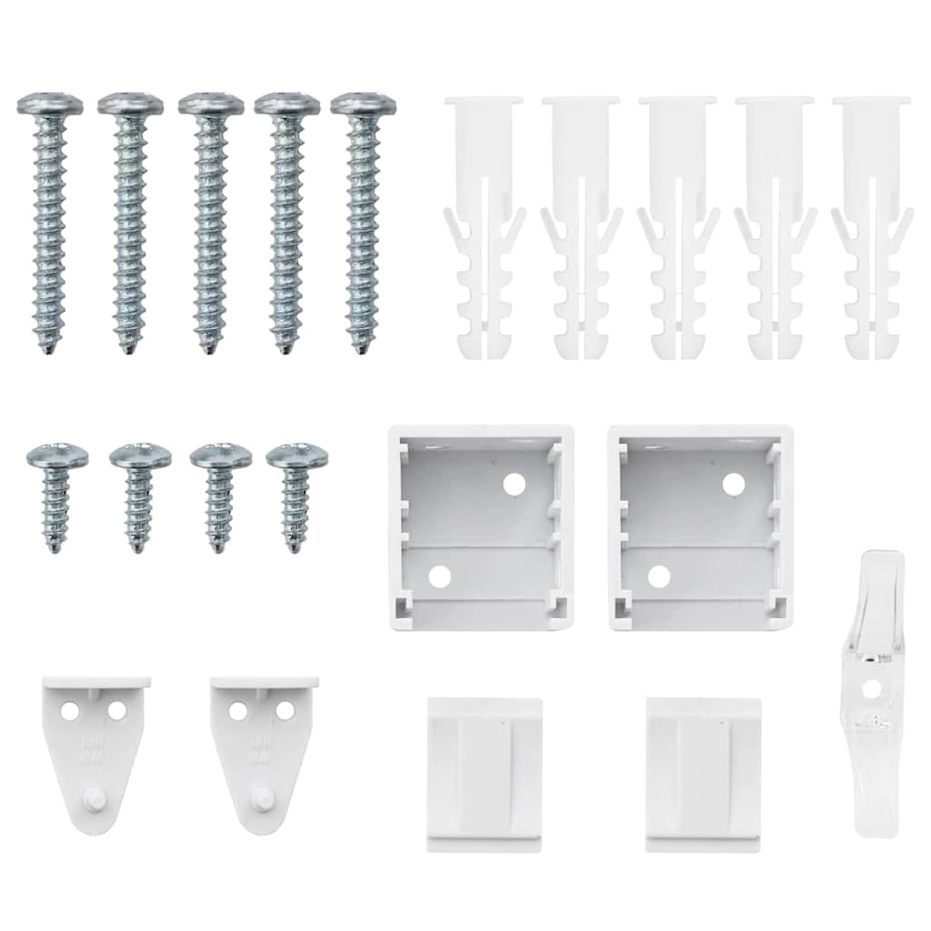 Jaluzea pentru Fereastră cu perdele Altele Manual Alb 80 x 130 cm Aluminiu GartenMobel Dekor