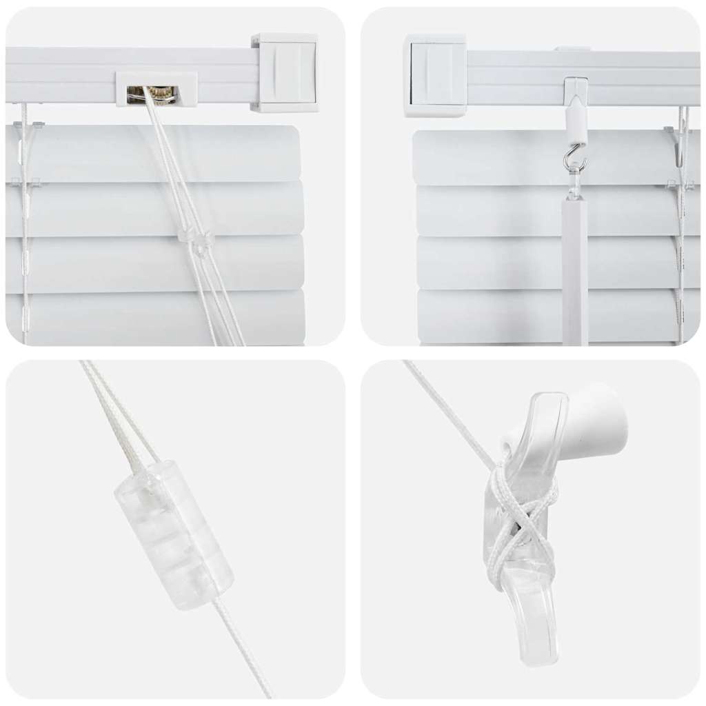 Jaluzea pentru Fereastră cu perdele Altele Manual Alb 80 x 130 cm Aluminiu GartenMobel Dekor