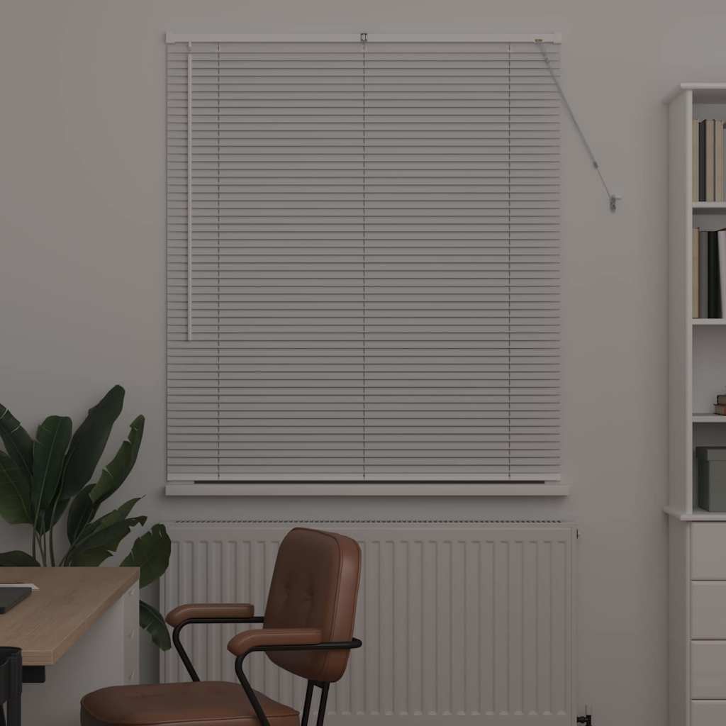 Jaluzea pentru Fereastră cu perdele Altele Manual Alb 80 x 130 cm Aluminiu GartenMobel Dekor