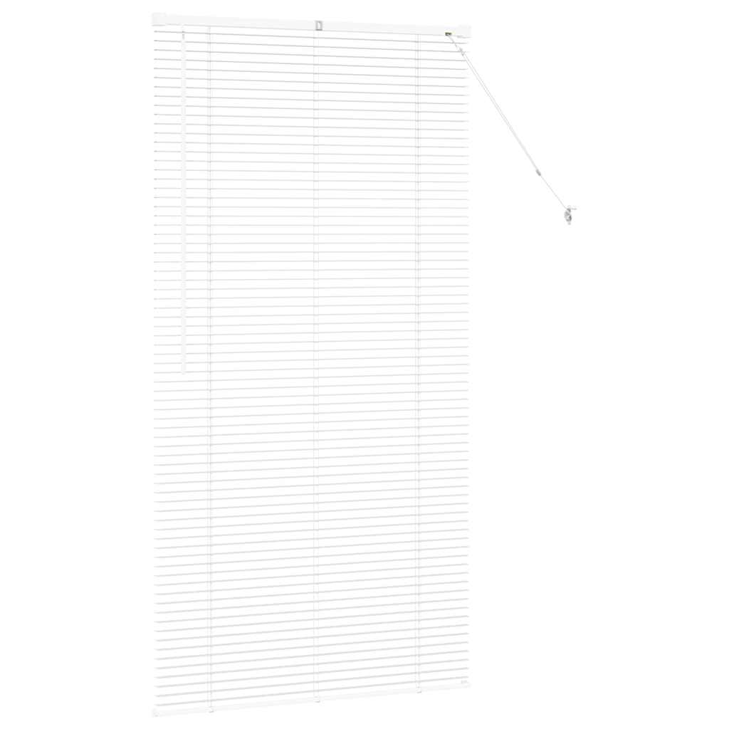 Jaluzea pentru Fereastră cu perdele Altele Manual Alb 80 x 130 cm Aluminiu GartenMobel Dekor