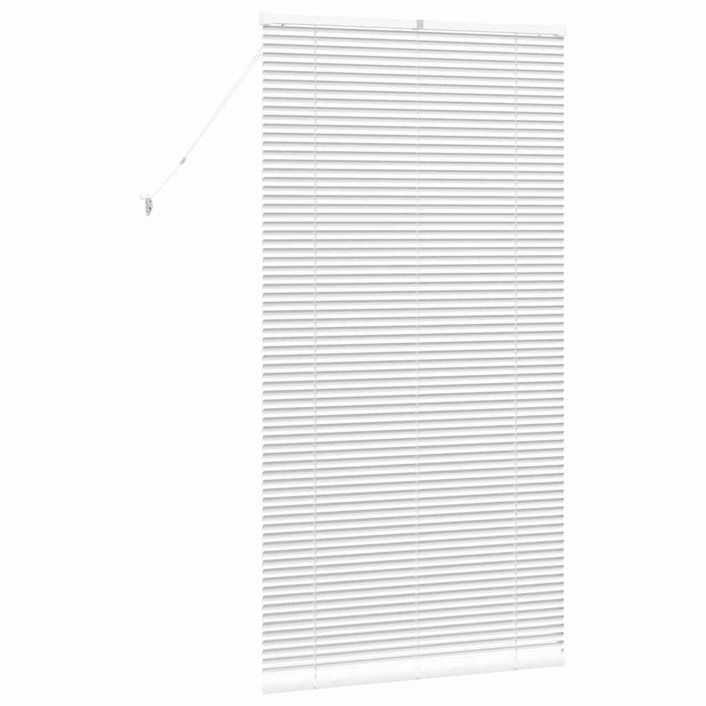 Jaluzea pentru Fereastră cu perdele Altele Manual Alb 80 x 130 cm Aluminiu GartenMobel Dekor