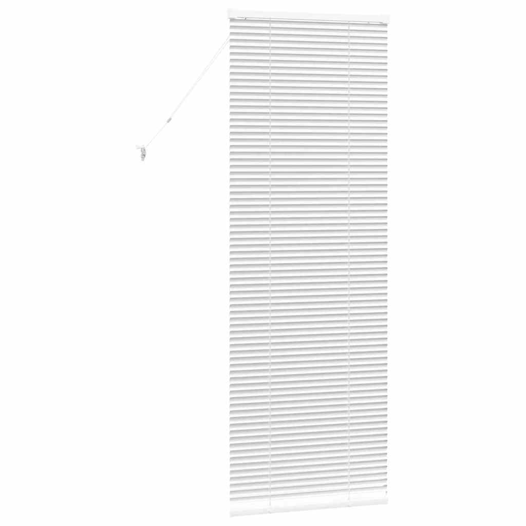 Jaluzea pentru Fereastră cu perdele Altele Manual Alb 80 x 130 cm Aluminiu GartenMobel Dekor