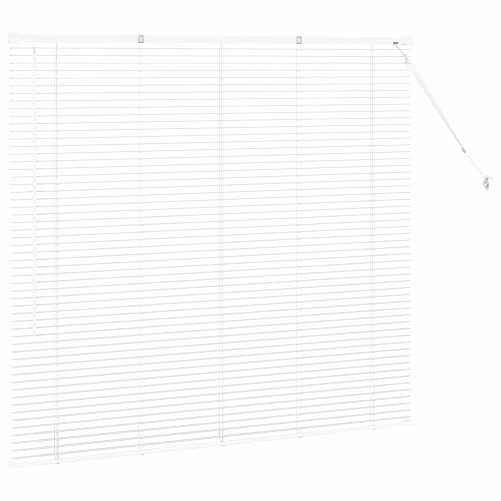 Jaluzea pentru Fereastră cu perdele Altele Manual Alb 80 x 130 cm Aluminiu GartenMobel Dekor