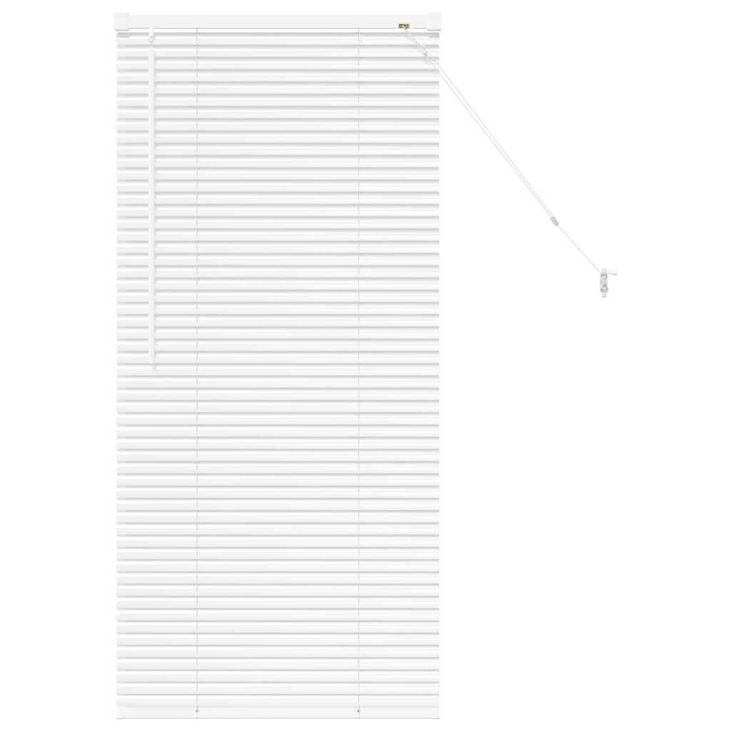 Jaluzea pentru Fereastră cu perdele Altele Manual Alb 80 x 130 cm Aluminiu GartenMobel Dekor