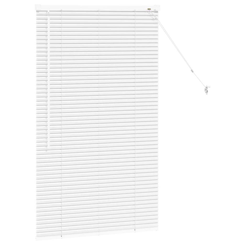 Jaluzea pentru Fereastră cu perdele Altele Manual Alb 80 x 130 cm Aluminiu GartenMobel Dekor