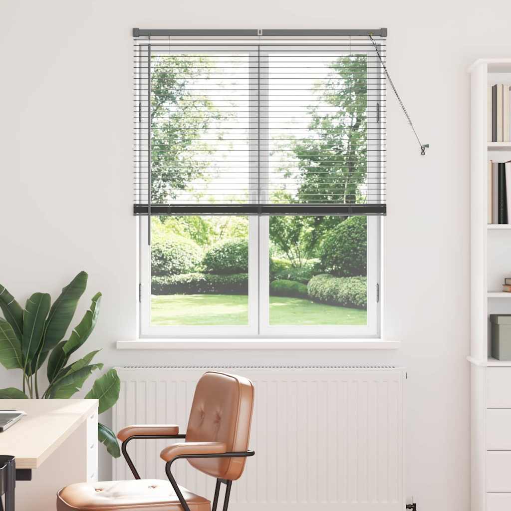 Jaluzea pentru Fereastră Gri închis 105 x 175 cm Aluminiu GartenMobel Dekor