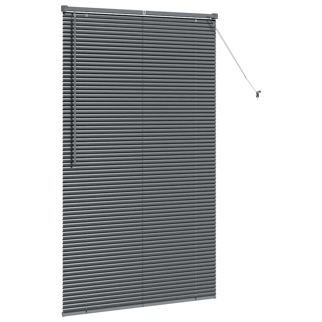 Jaluzea pentru Fereastră Gri închis 105 x 175 cm Aluminiu GartenMobel Dekor