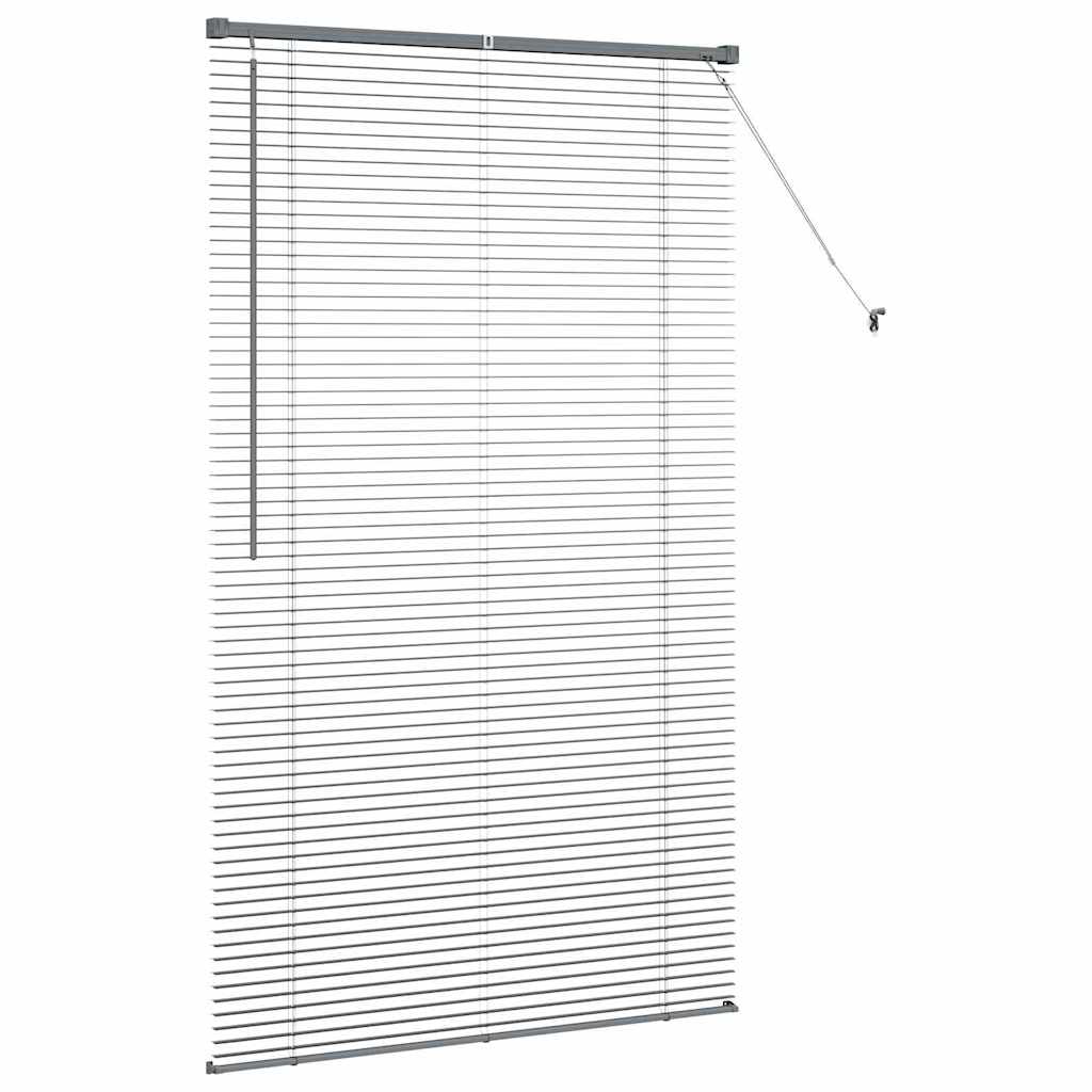 Jaluzea pentru Fereastră Gri închis 105 x 175 cm Aluminiu GartenMobel Dekor