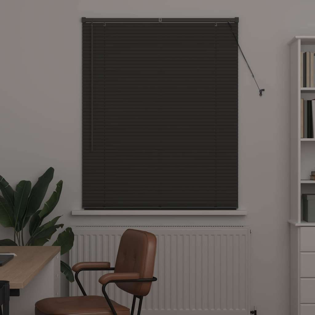 Jaluzea pentru Fereastră Gri închis 105 x 175 cm Aluminiu GartenMobel Dekor