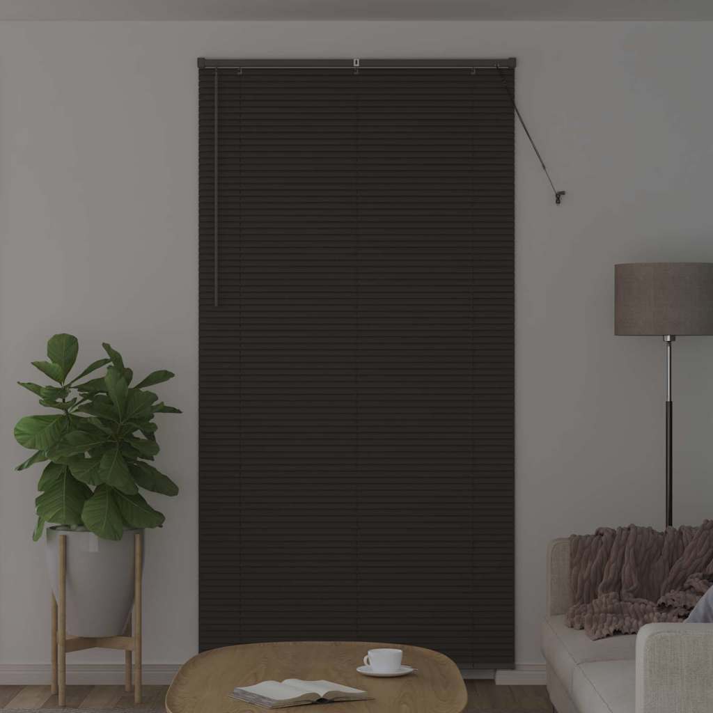 Jaluzea pentru Fereastră Gri închis 110 x 220 cm Aluminiu GartenMobel Dekor