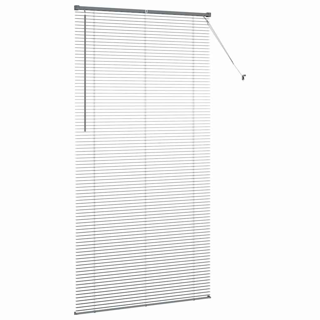 Jaluzea pentru Fereastră Gri închis 110 x 220 cm Aluminiu GartenMobel Dekor