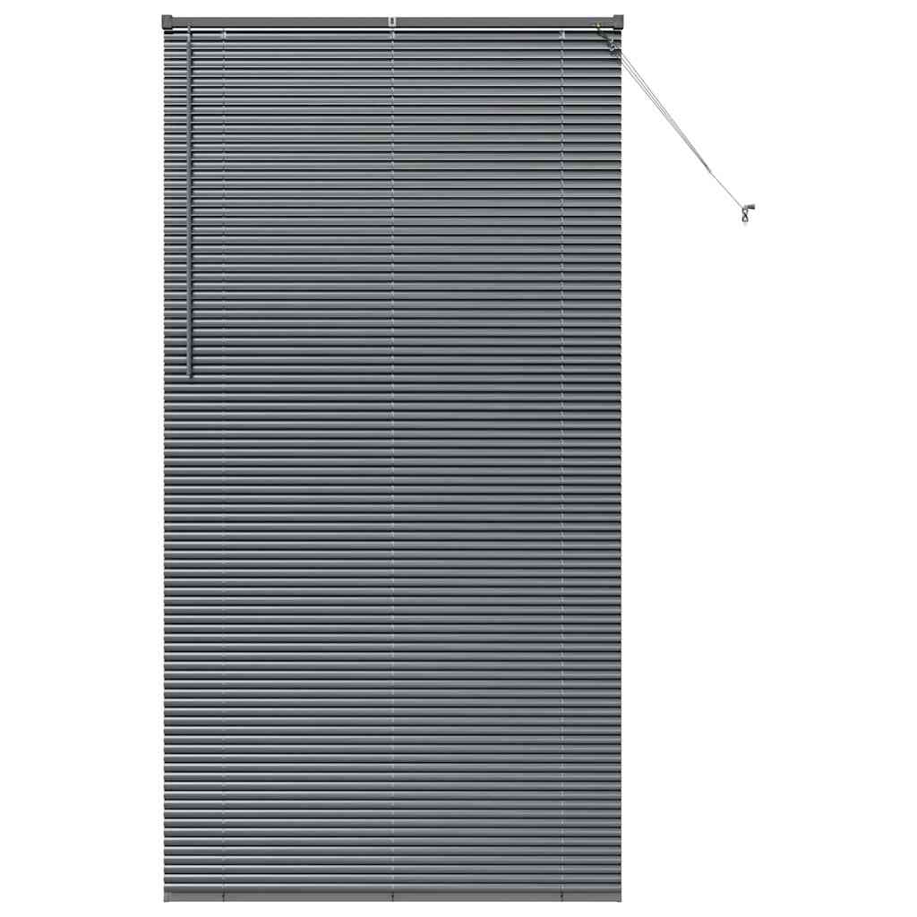 Jaluzea pentru Fereastră Gri închis 110 x 220 cm Aluminiu GartenMobel Dekor