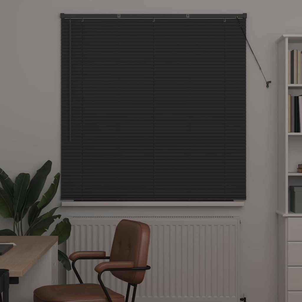 Jaluzea pentru Fereastră Gri închis 125 x 175 cm Aluminiu GartenMobel Dekor