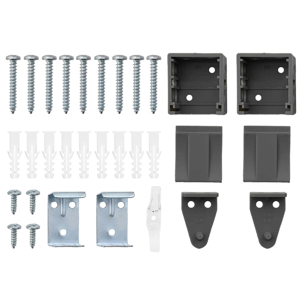 Jaluzea pentru Fereastră Gri închis 125 x 175 cm Aluminiu GartenMobel Dekor