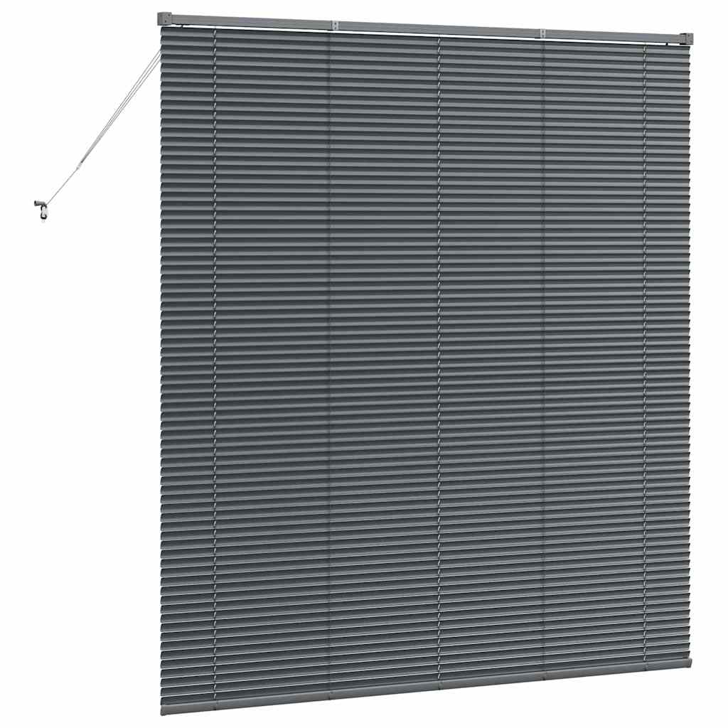 Jaluzea pentru Fereastră Gri închis 160 x 175 cm Aluminiu GartenMobel Dekor
