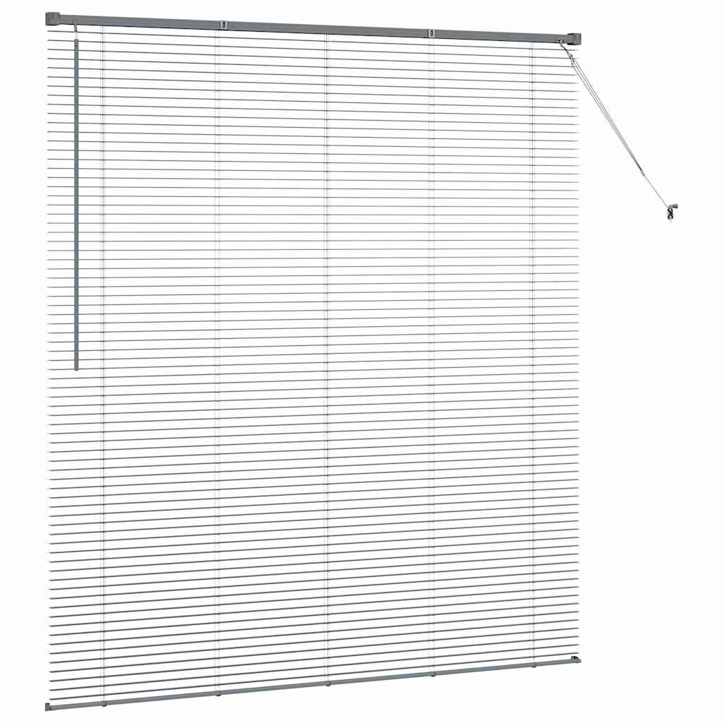 Jaluzea pentru Fereastră Gri închis 160 x 175 cm Aluminiu GartenMobel Dekor