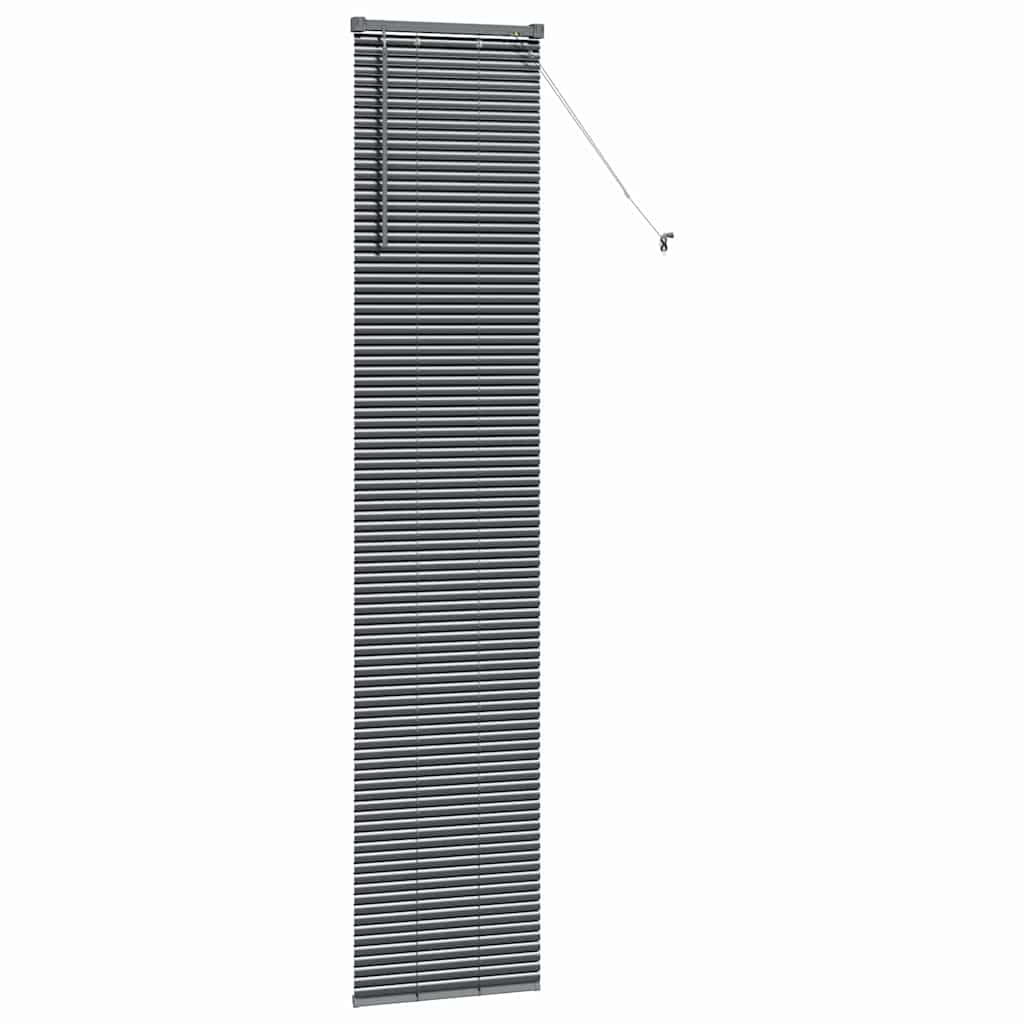 Jaluzea pentru Fereastră Gri închis 40 x 220 cm Aluminiu GartenMobel Dekor