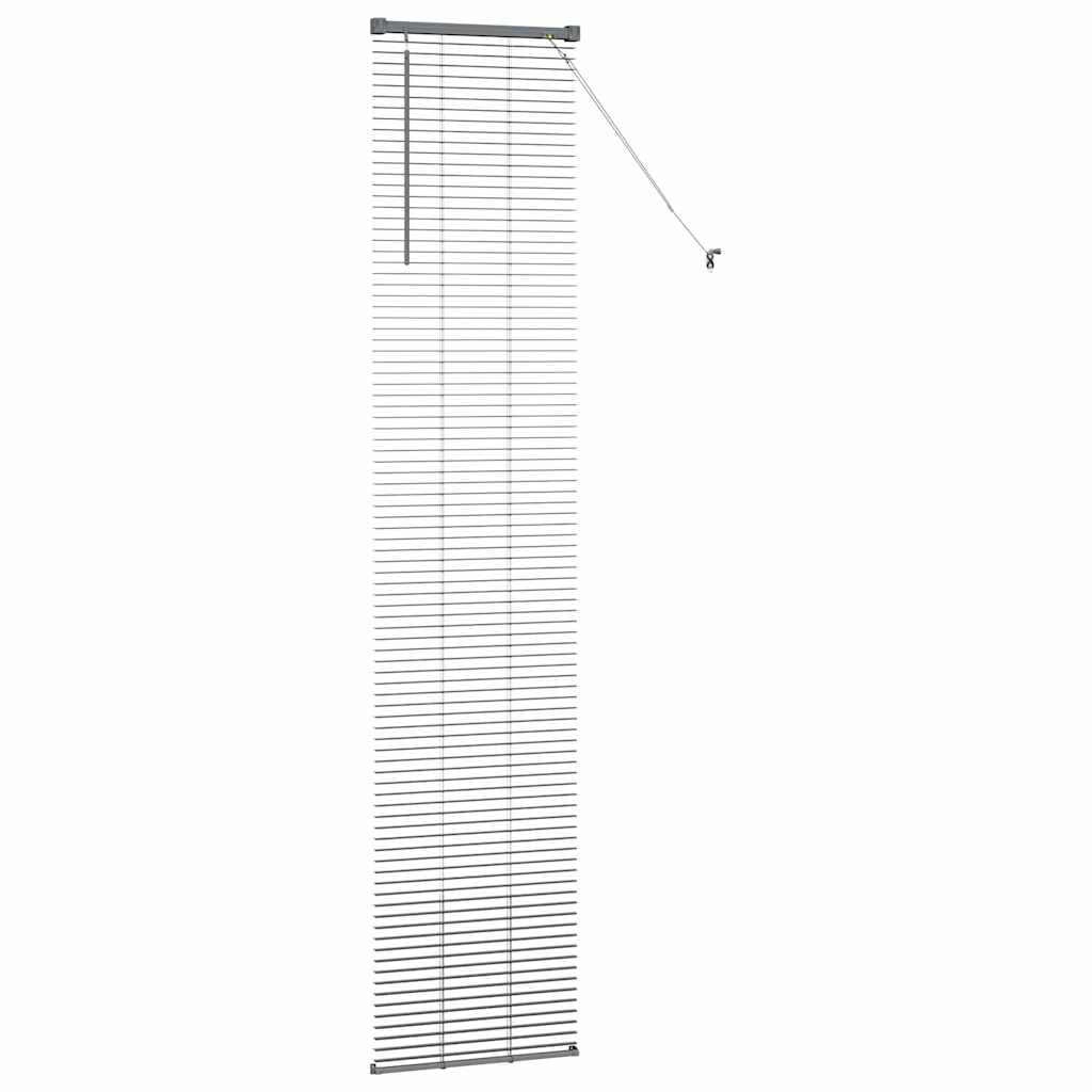 Jaluzea pentru Fereastră Gri închis 80 x 130 cm Aluminiu GartenMobel Dekor
