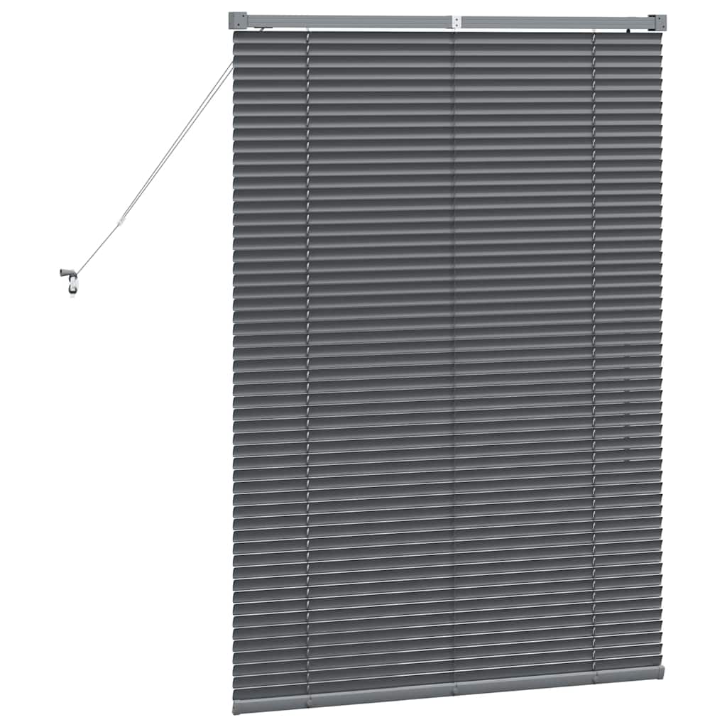 Jaluzea pentru Fereastră Gri închis 80 x 130 cm Aluminiu GartenMobel Dekor