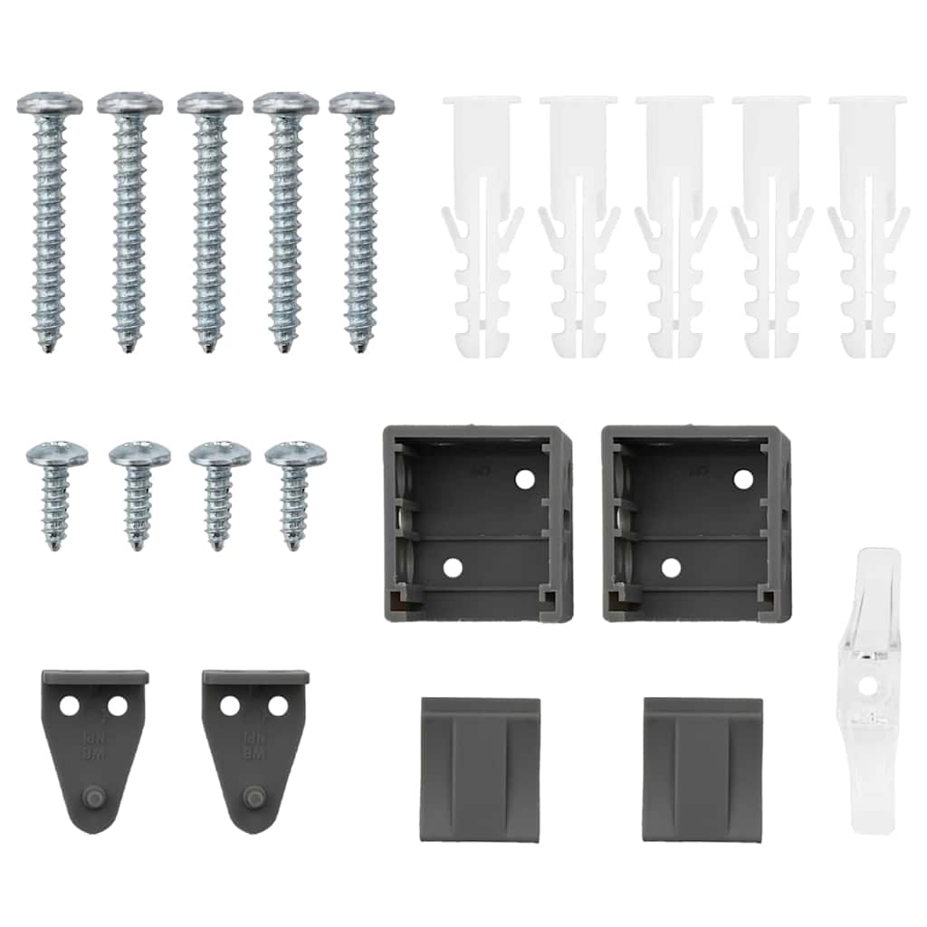 Jaluzea pentru Fereastră Gri închis 80 x 130 cm Aluminiu GartenMobel Dekor