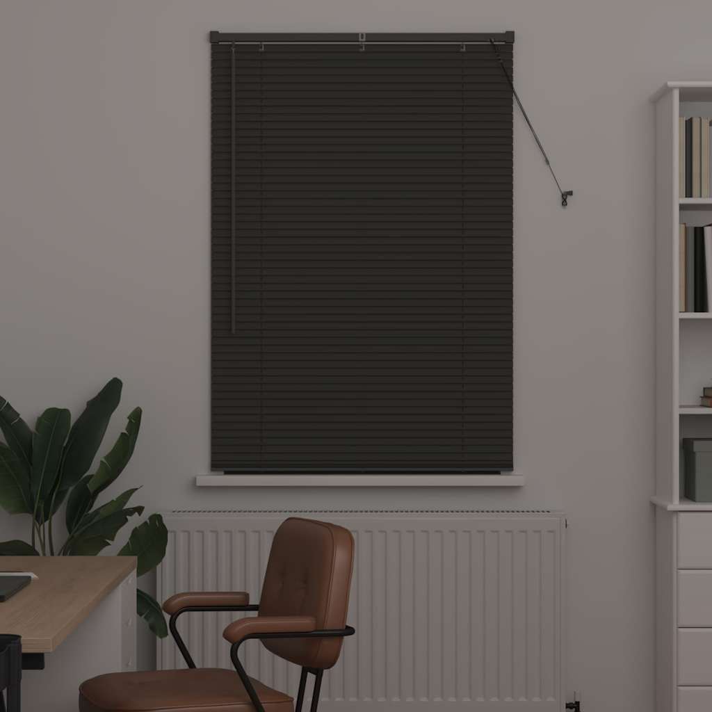 Jaluzea pentru Fereastră Gri închis 80 x 130 cm Aluminiu GartenMobel Dekor
