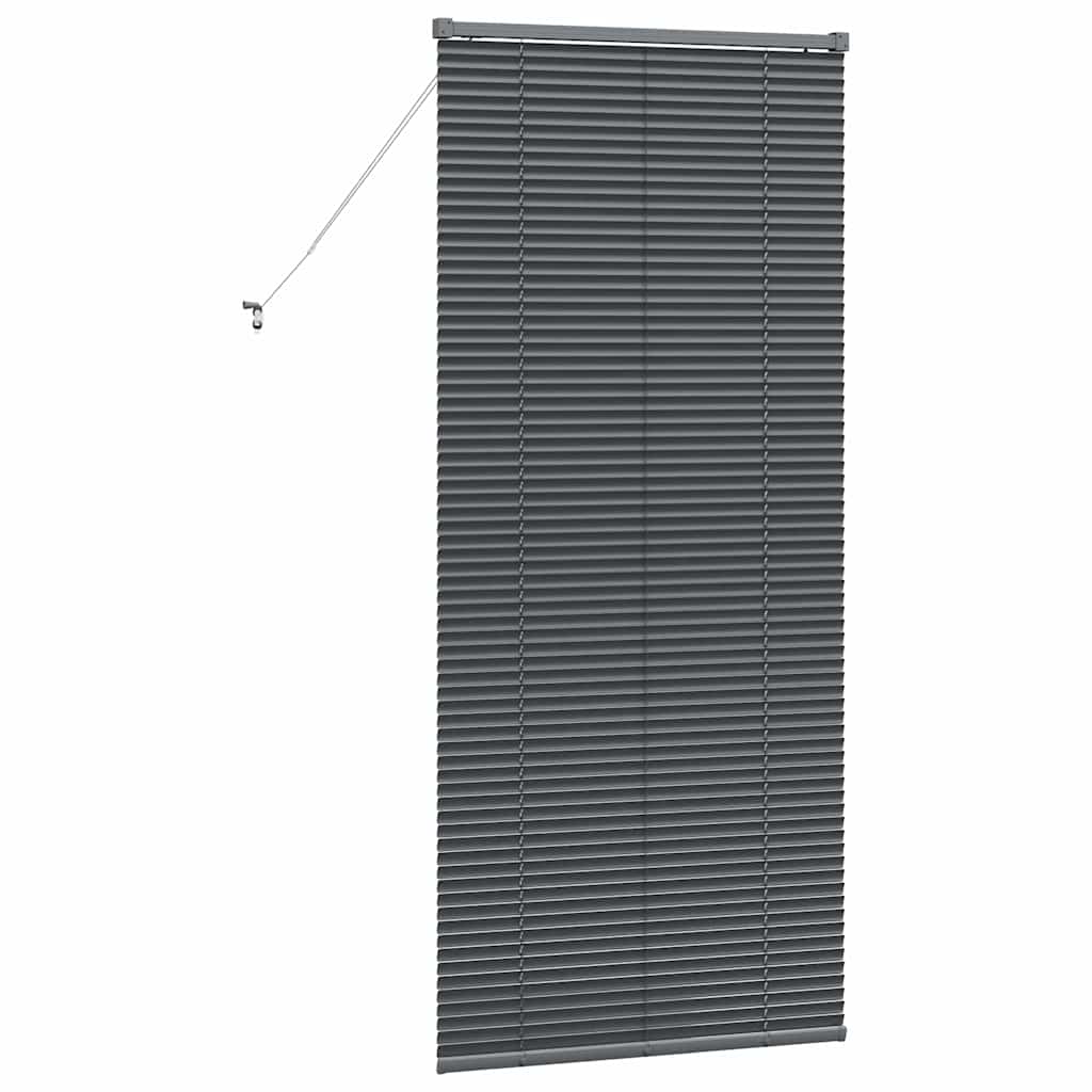 Jaluzea pentru Fereastră Gri închis 80 x 130 cm Aluminiu GartenMobel Dekor