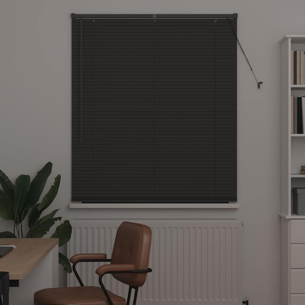 Jaluzea pentru Fereastră Gri închis 80 x 130 cm Aluminiu GartenMobel Dekor