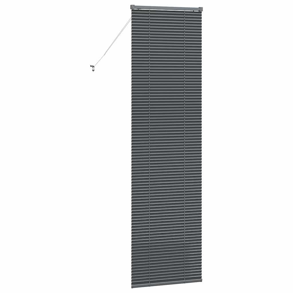 Jaluzea pentru Fereastră Gri închis 80 x 130 cm Aluminiu GartenMobel Dekor
