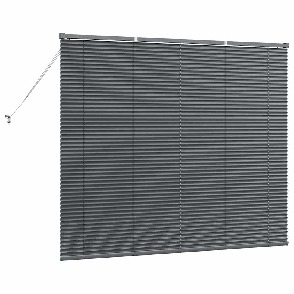 Jaluzea pentru Fereastră Gri închis 80 x 130 cm Aluminiu GartenMobel Dekor