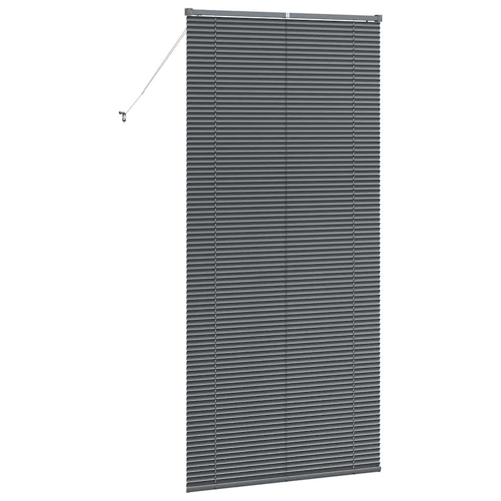 Jaluzea pentru Fereastră Gri închis 80 x 130 cm Aluminiu GartenMobel Dekor