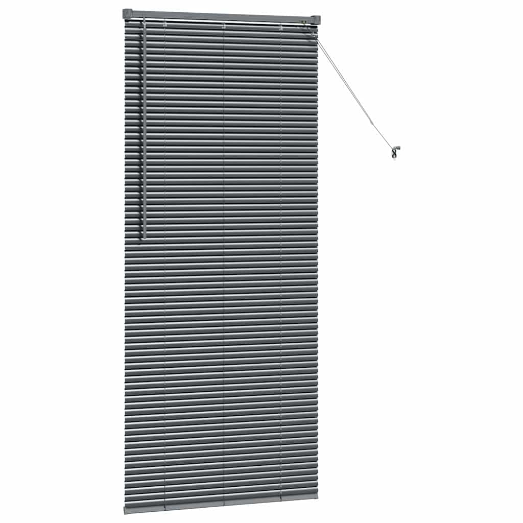 Jaluzea pentru Fereastră Gri închis 80 x 130 cm Aluminiu GartenMobel Dekor