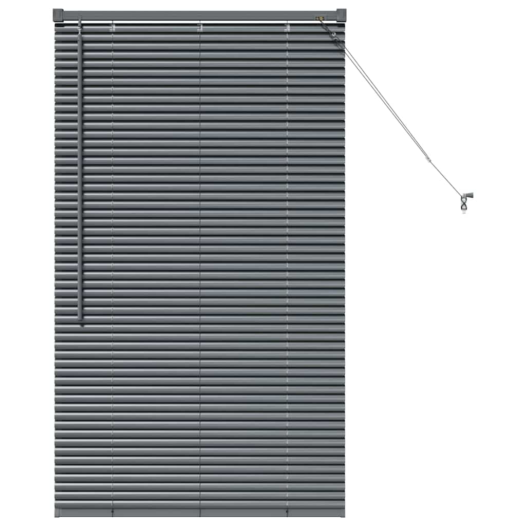 Jaluzea pentru Fereastră Gri închis 80 x 130 cm Aluminiu GartenMobel Dekor
