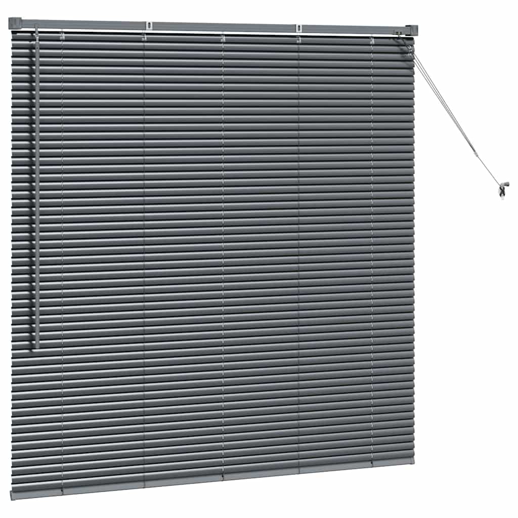 Jaluzea pentru Fereastră Gri închis 80 x 130 cm Aluminiu GartenMobel Dekor