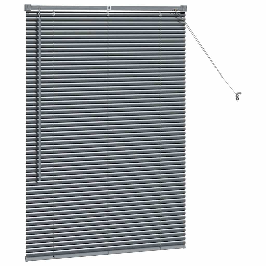 Jaluzea pentru Fereastră Gri închis 80 x 130 cm Aluminiu GartenMobel Dekor