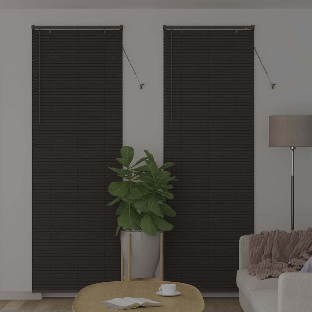 Jaluzea pentru Fereastră Gri închis 80 x 130 cm Aluminiu GartenMobel Dekor
