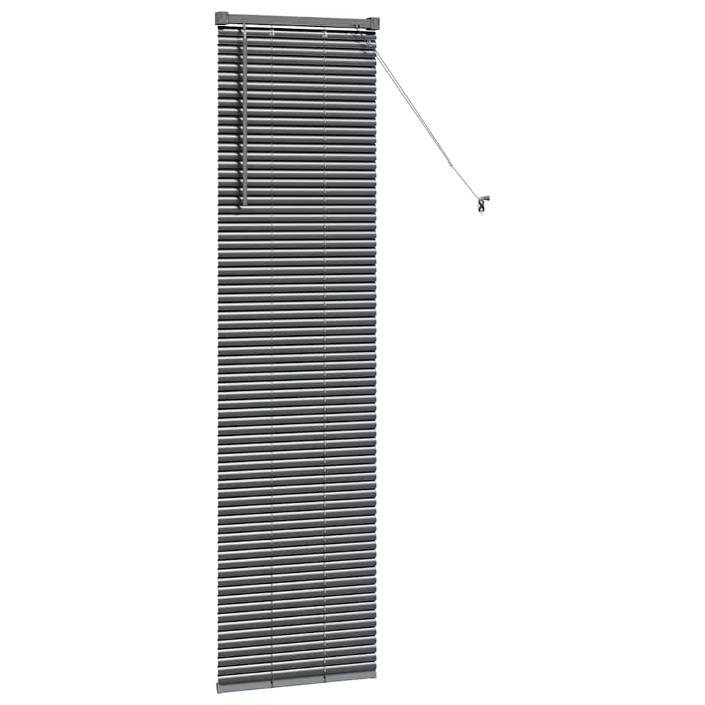 Jaluzea pentru Fereastră Gri închis 80 x 130 cm Aluminiu GartenMobel Dekor