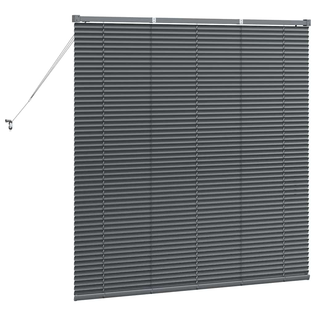 Jaluzea pentru Fereastră Gri închis 80 x 130 cm Aluminiu GartenMobel Dekor
