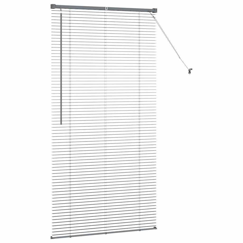 Jaluzea pentru Fereastră Gri închis 80 x 130 cm Aluminiu GartenMobel Dekor